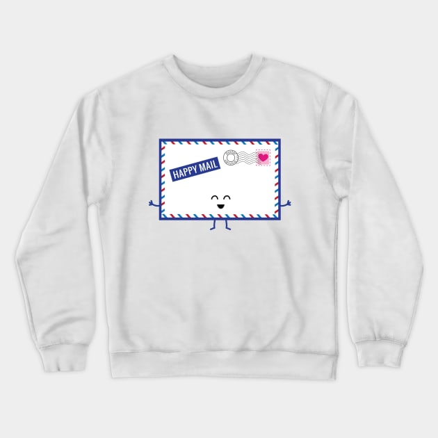 Happy Mail | by queenie's cards Crewneck Sweatshirt by queenie's cards